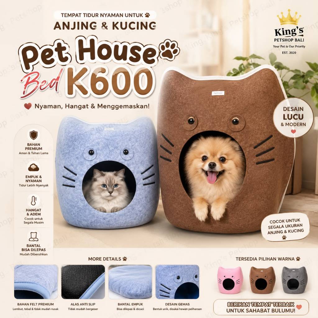 PET BED K600 / BED สําหรับ ANIMALS