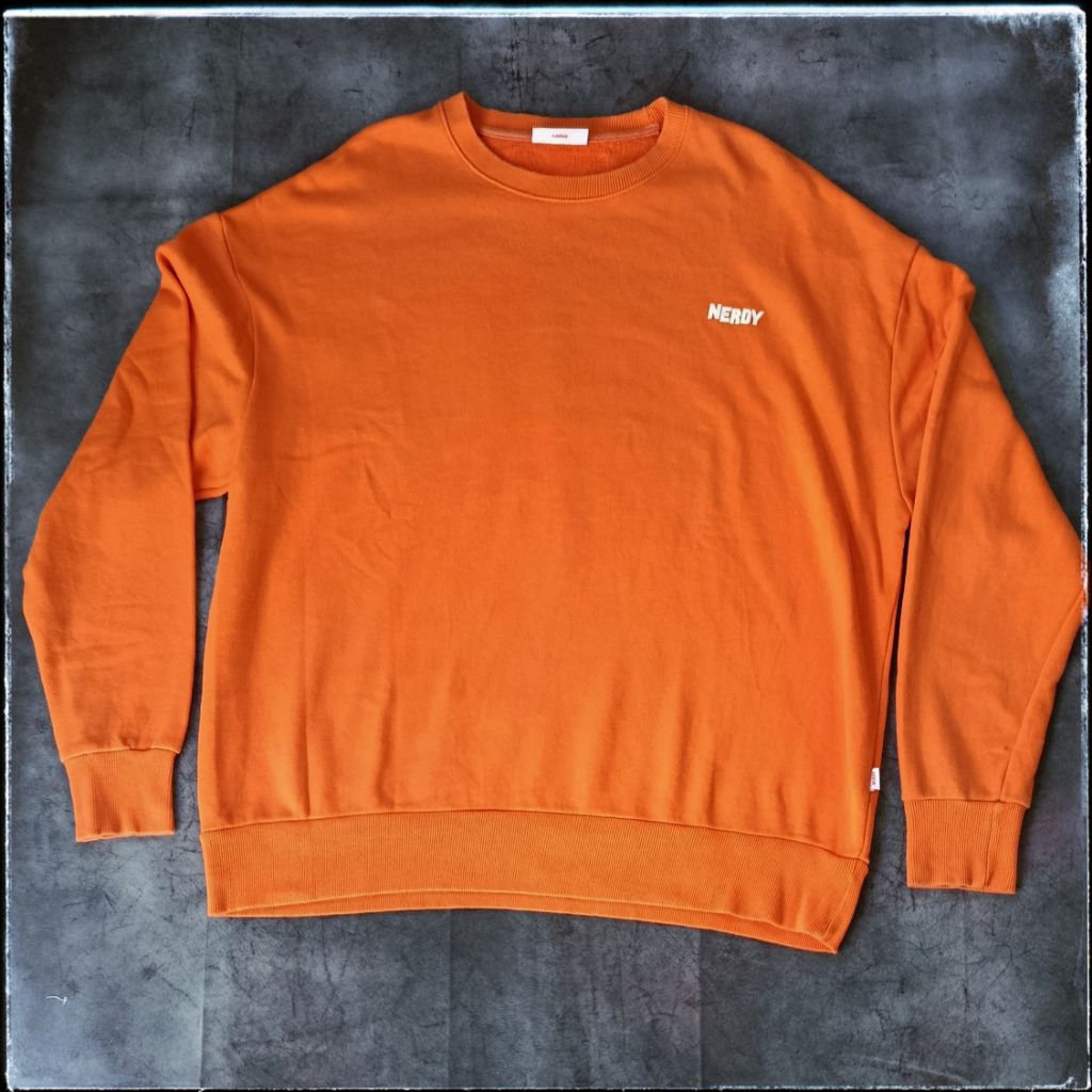 KATUN เสื้อสเวตเตอร์โอเวอร์ไซส์ทรงกล่องผ้าฝ้าย - Nerdy - Size XL