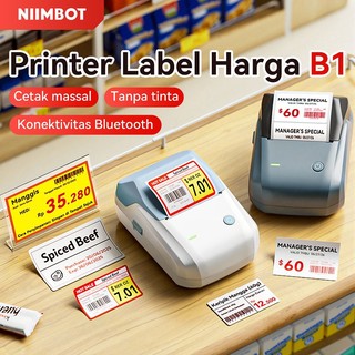 NIIMBOT B1 Printer Label, Pembuat Label Portabel Bluetooth lebar 20-50mm