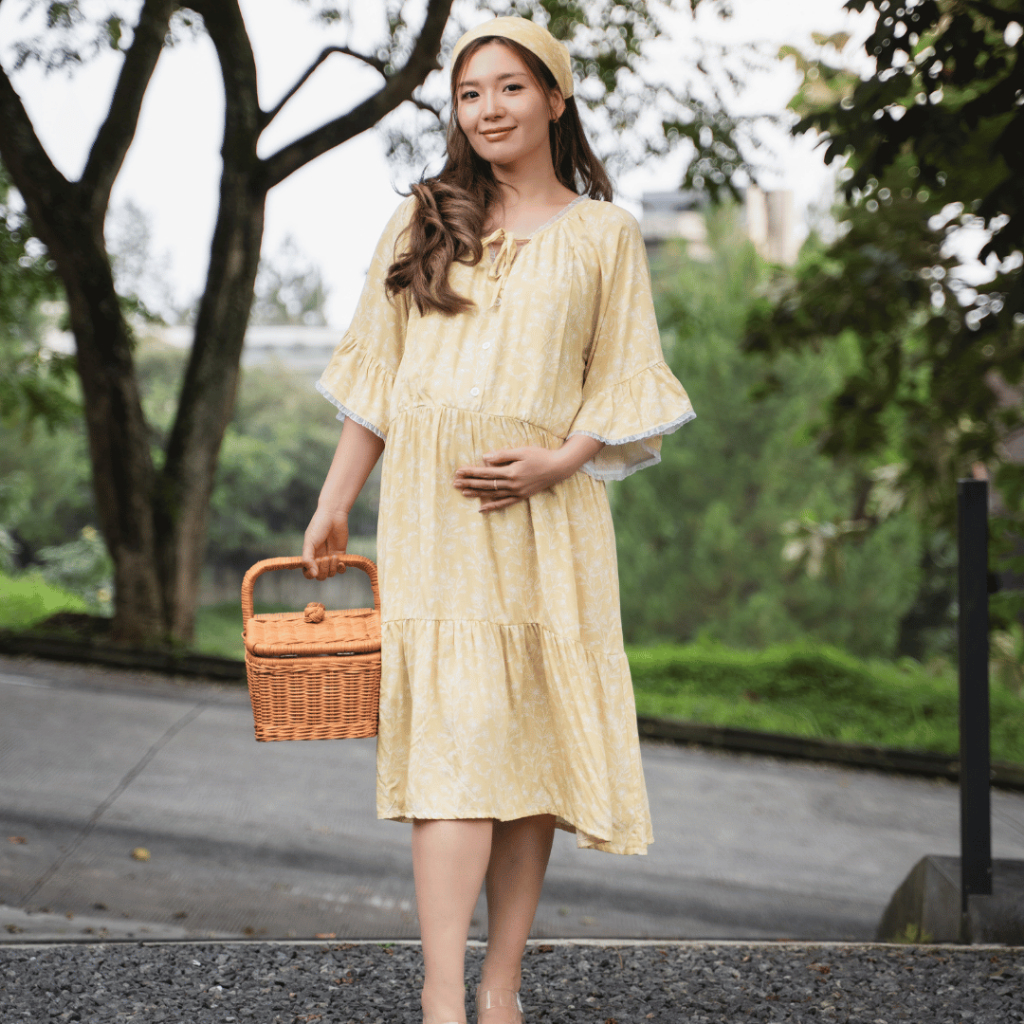 Hellomommy - Miako Nursing Lounge Dress - Sleep & Nursing Dress