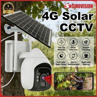SINOVISION SQ5 solar cctv 4G PTZ 3MP 16000mAh battery IP66 outdoor cctv
