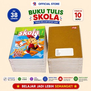 Buku Tulis 38 lembar / Buku Tulis SKOLA EB 38 Lembar - 1 pack Isi 10 Buku / PBNB