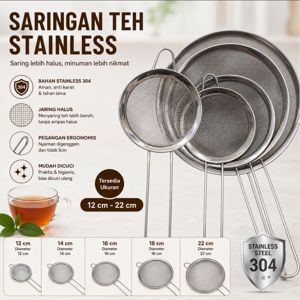 SCARINER STAINLESS - FINE OIL STRAINER - STAINLESS CKO STRAINER - MPASI STRAINER - สตรีสแตนเลส