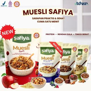 Muesli Safiya Dried Fruit Mix Almond Sereal Oatmeal Instan Makanan Diet Sehat Alami Premium