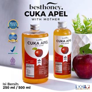 Best Honey Cuka Apel With Mother Fermentasi Alami Apple Cider Vinegar 250ml 500ml