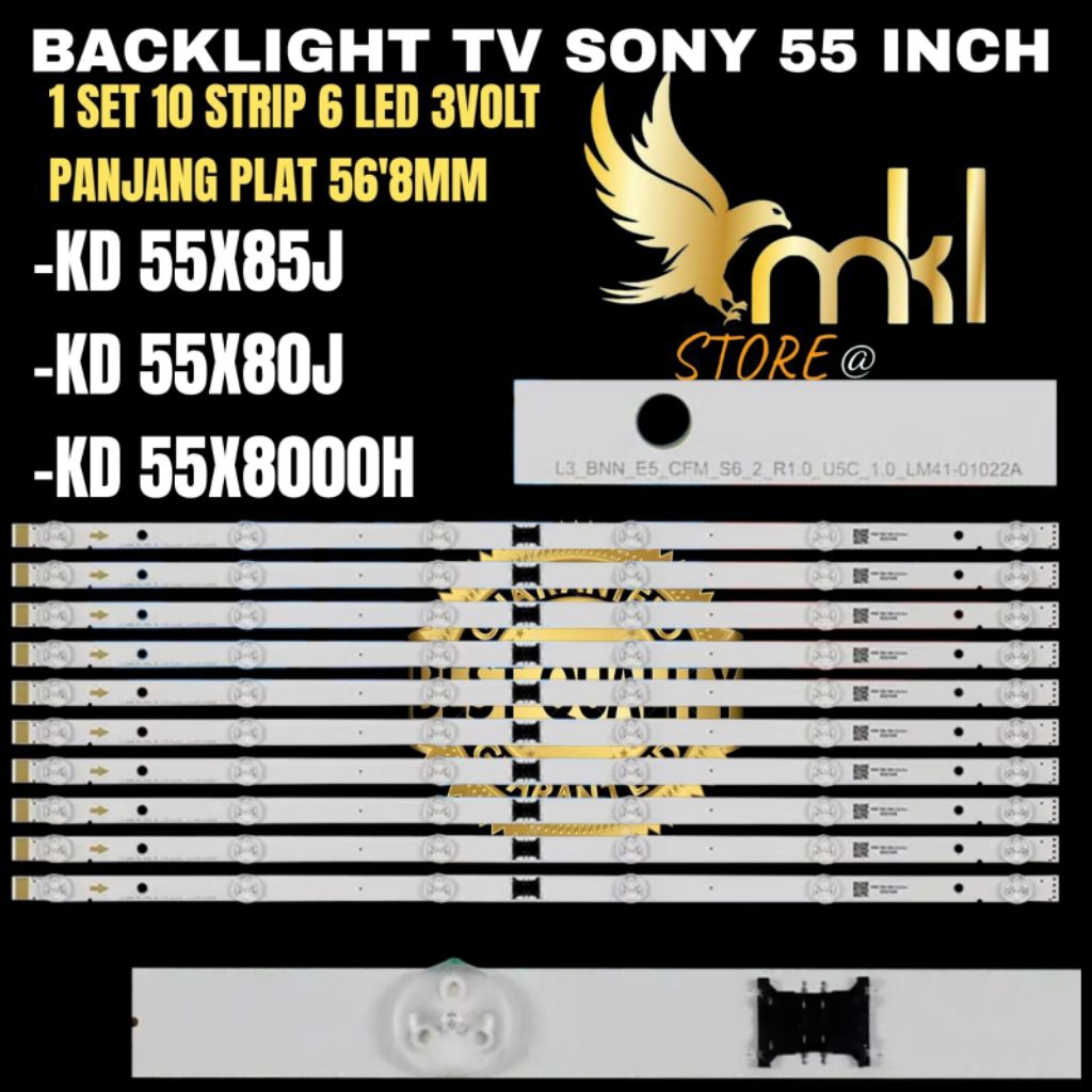 SONY 55 INCH LED TV BACKLIGHT KD-55X8000H- KD-55X85J- KD-55X80J SONY 55 INCH TV BACKLIGHT