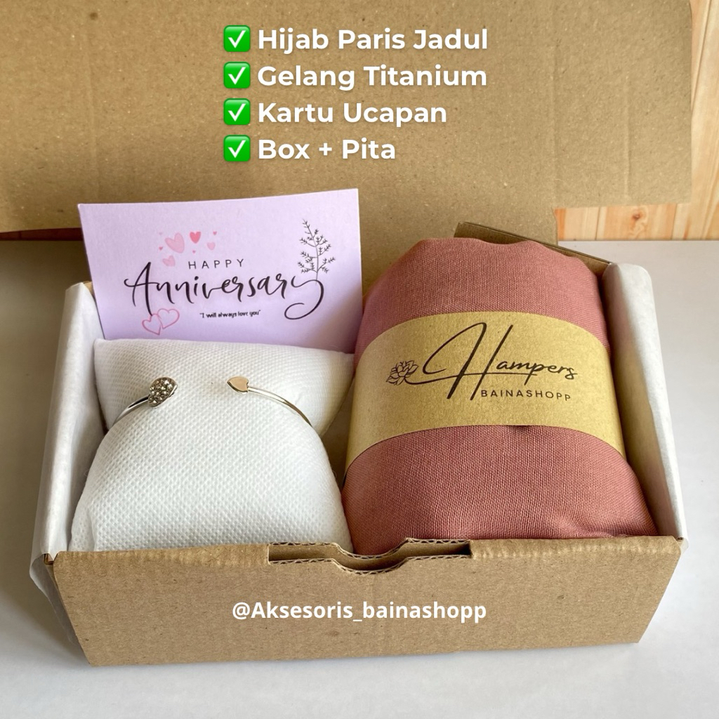 HAMPERS สําหรับ GIRL OLD SCHOOL PARIS HIJAB วันเกิดของขวัญ OLD SCHOOL PARIS HIJAB ผู้หญิงของขวัญ TIT