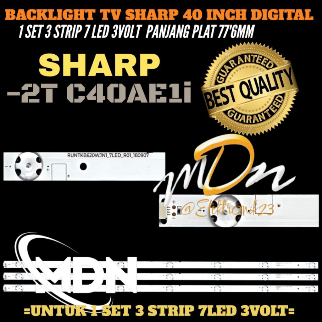 SHARP 40 INCH DIGITAL TV BACKLIGHT 2T-C40AE1i 40 INCH DIGITAL TV BACKLIGHT