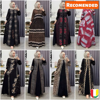 Batik Usman - Terbaru Gamis Twill Rayon Pekalongan Cap Malaman Ori Home Dress Busui Jumbo Premium