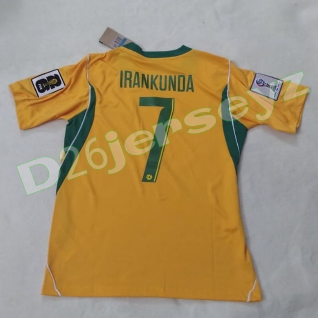 Australia Home Jersey 2026 / 2027 + Print Nameset IRANKUNDA 7 / Custom like OFFICIAL Fon + Patch