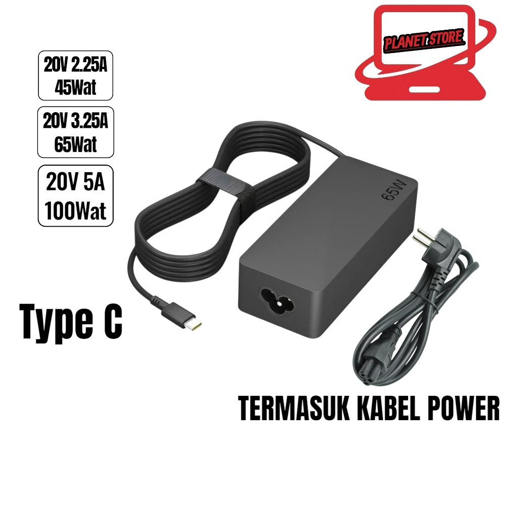 ADAPTER CHARGER AXIOO MYBOOK HYPE 5 X3, R5 R7 X8, HYPE 7 X8, 5 X6, Z6 USB C 20V 45W 65W 100W USB TYP