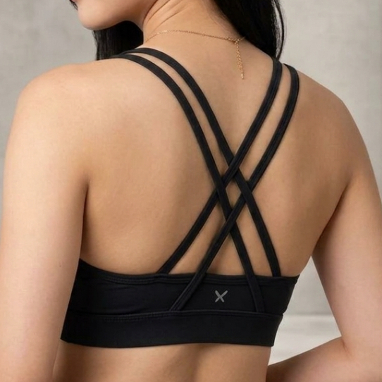 SPORTBRA CROSS STRAP X ISASPORTBRA WOMENS GYM TOP SPORT GYM PILATES YOGA