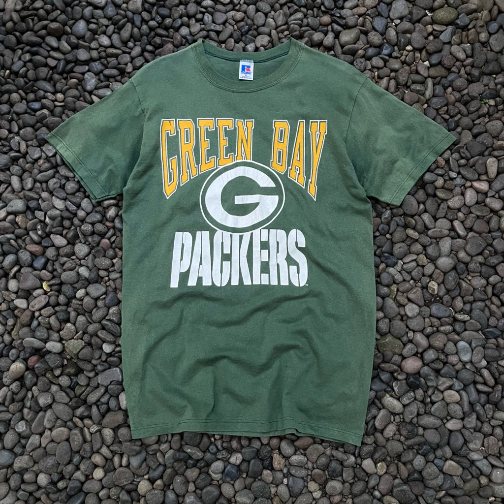 TEAM GREENBAY PACKS VTG RUSSELL ATHLETIC 90s เสื้อยืด