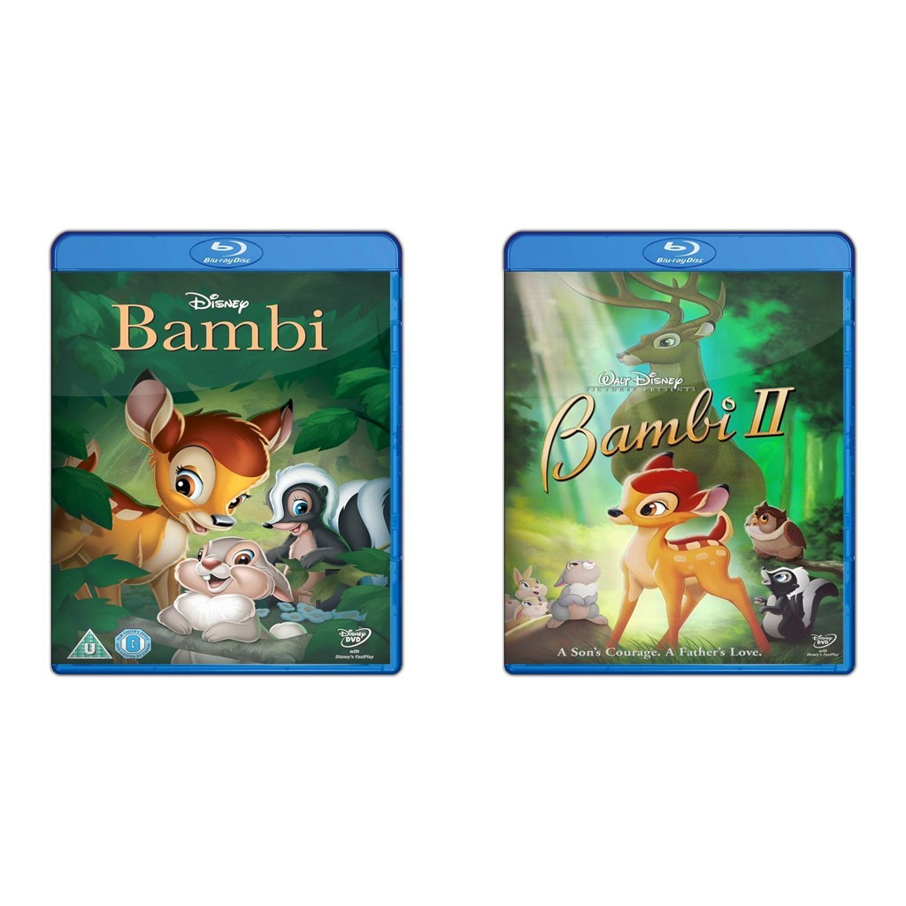 DVD Bambi (1942) + DVD Bambi II (2006)