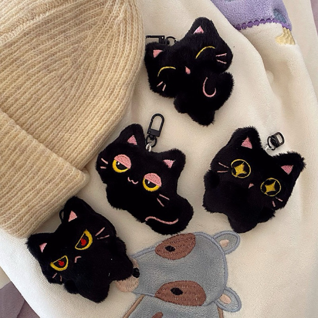 GANTUNGAN MY LITTLE BERRY - พวงกุญแจ Black Cat - พวงกุญแจแมวดํา - พวงกุญแจ - ชาร์มกระเป๋า