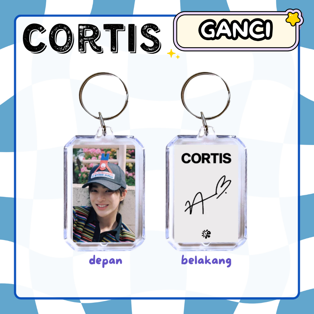 GANTUNGAN CORTIS อะคริลิคพวงกุญแจฉากพวงกุญแจ CORTIS KPOP Photo พวงกุญแจ 2 ด้าน