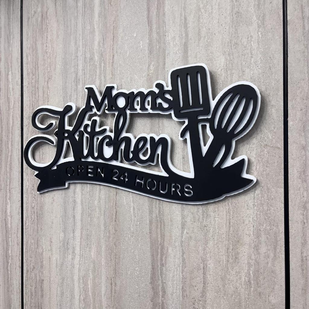 Aesthetic WPC Kitchen Wall Decoration / Minimalist Cafe Home Decor