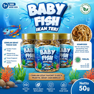 Baby Fish Teri Renyah Gurih – Snack Ikan Premium Tinggi Kalsium & Protein
