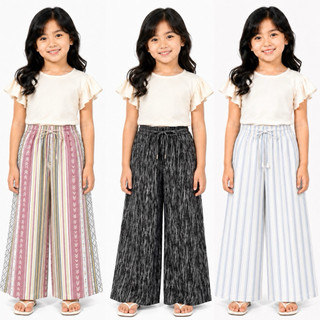 Celana Kulot Anak Stripe Bahan Katun - Everyday Pants Stripe Kids - Celana Kulot Anak Garis-Garis
