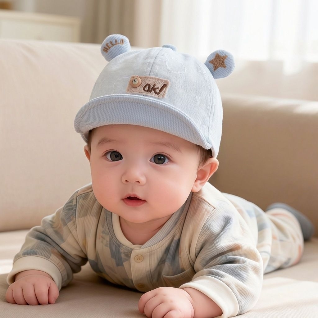 D-One - หมวกเบสบอล Baby-Kids "Ok!" - DO-H1208