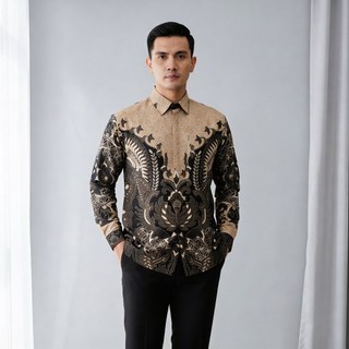 Batik Putra Kencana - Kemeja Batik Pria Lengan Panjang Slimfit