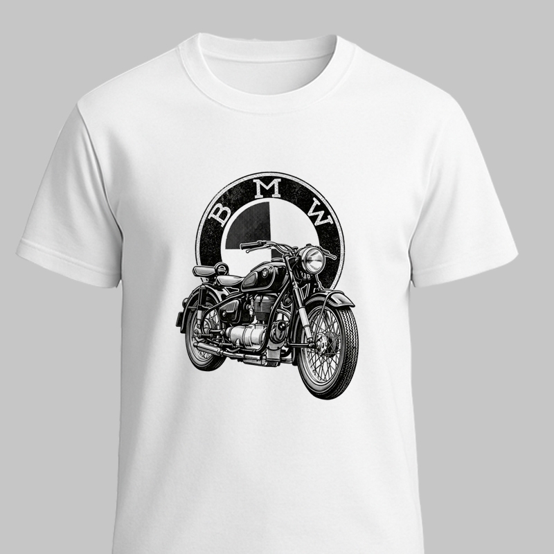 เสื้อยืดมอเตอร์ไซค์ BMW / R26 R27 เสื้อยืดมอเตอร์ไซค์ BMW / เสื้อยืดผู้ชายเท่ๆ