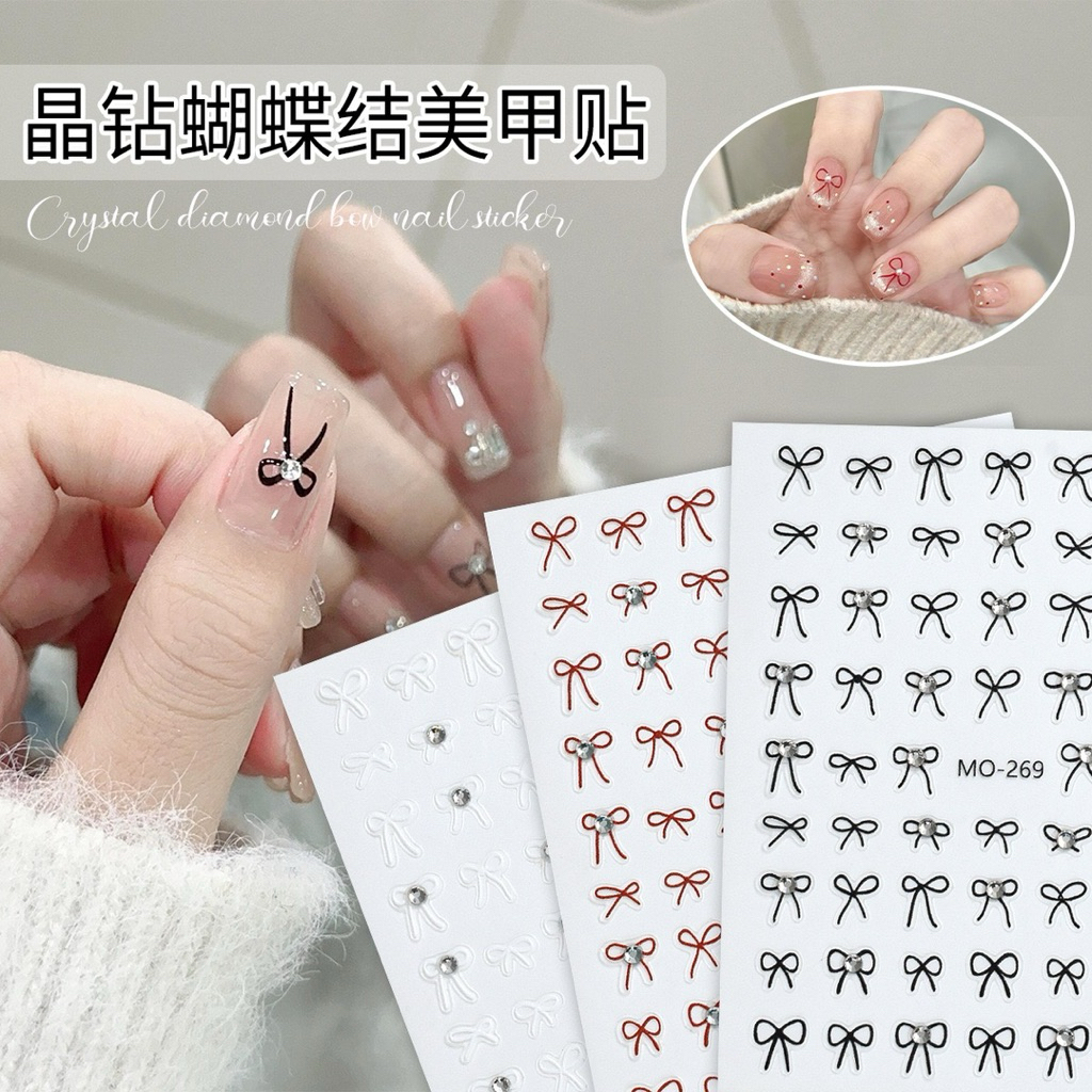 MO267 268 269 Nail Art Sticker / Ribbon Nail Sticker