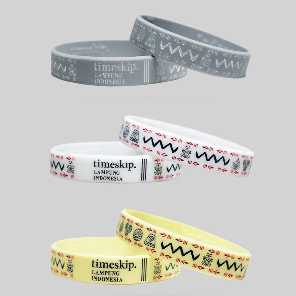 สร้อยข้อมือยาง Timeskip | ELEMENT ELEMENT ELEMENT | ซีรีส์ศิลปะ | สร้อยข้อมือสําหรับผู้ชายและผู้หญิง