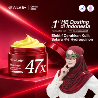 NEWLAB Brightlogy Intensive Ultimate Body Lotion with 1% Hexyl | Body Lotion Pemutih Badan | Handbody | Body Care untuk Mencerahkan |Whitening Lotion