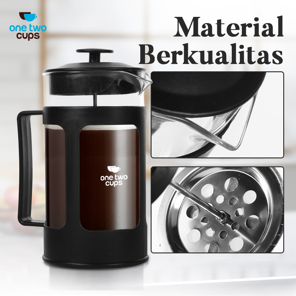 French Press Coffee 1000ml 600ml เครื่องชงกาแฟชา Plunger ขนาดใหญ่ Barista Coffee Filter