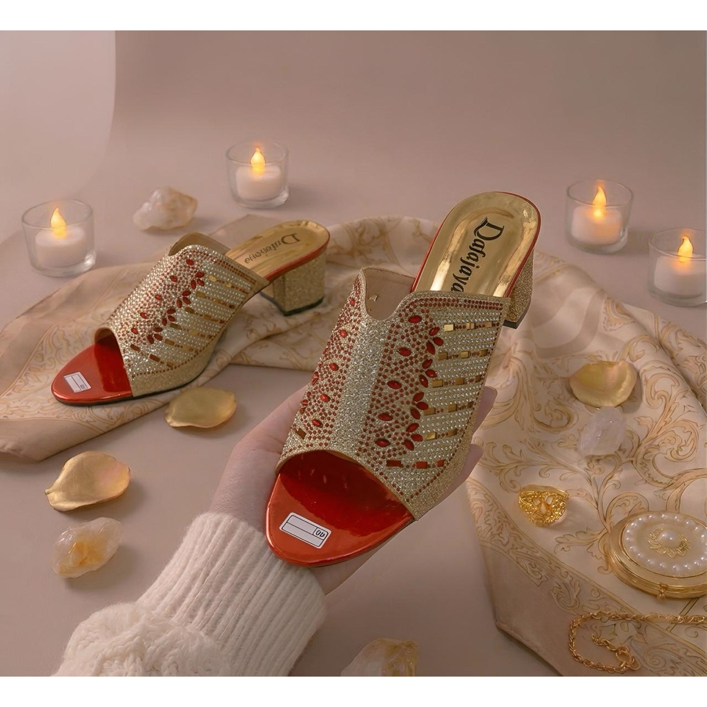 WEDGE Bestseller ผู้หญิง Wedge Graduation Good Wedge รองเท้าแตะผู้หญิง Wedge Wedge รองเท้าแตะ Wejes 