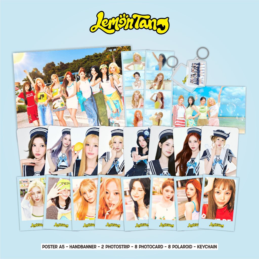 HEARTS2HEARTS H2H LEMONTANG FANKIT / FANKIT SET KPOP MERCH / FANKIT MERCH PHOTOCARD FANKIT KPOP