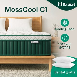 [COD]Mosswood Cool C1 Kasur Springbed 2-Layer Cooling Tech Ice-Silk Mint Memory Foam Pegas Pocket Senyap Kasur Busa Tahan Penyusutan Anti Air Anti Licin