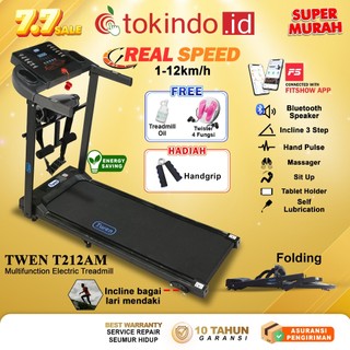 TWEN T200WA new  T200 new + M T200WAM  T212A T212M  T200R Treadmill Listrik Treadmill Portable Treadmill Multifungsi Treadmil Lipat Treadmill Electric Low Watt Alat Olahraga