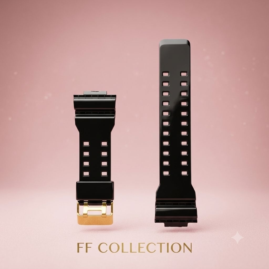 FF STRAP ORIGINAL QUALITY WATCH STRAP หัวเข็มขัดทอง CASIO G-SHOCK GA-100 GA-110 GA-120 GA-200 GA-300