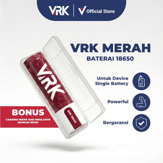 VRK 18650 2500MAH BATTERY VRK BATERAI VRK 2500MAH by VRK MERAH