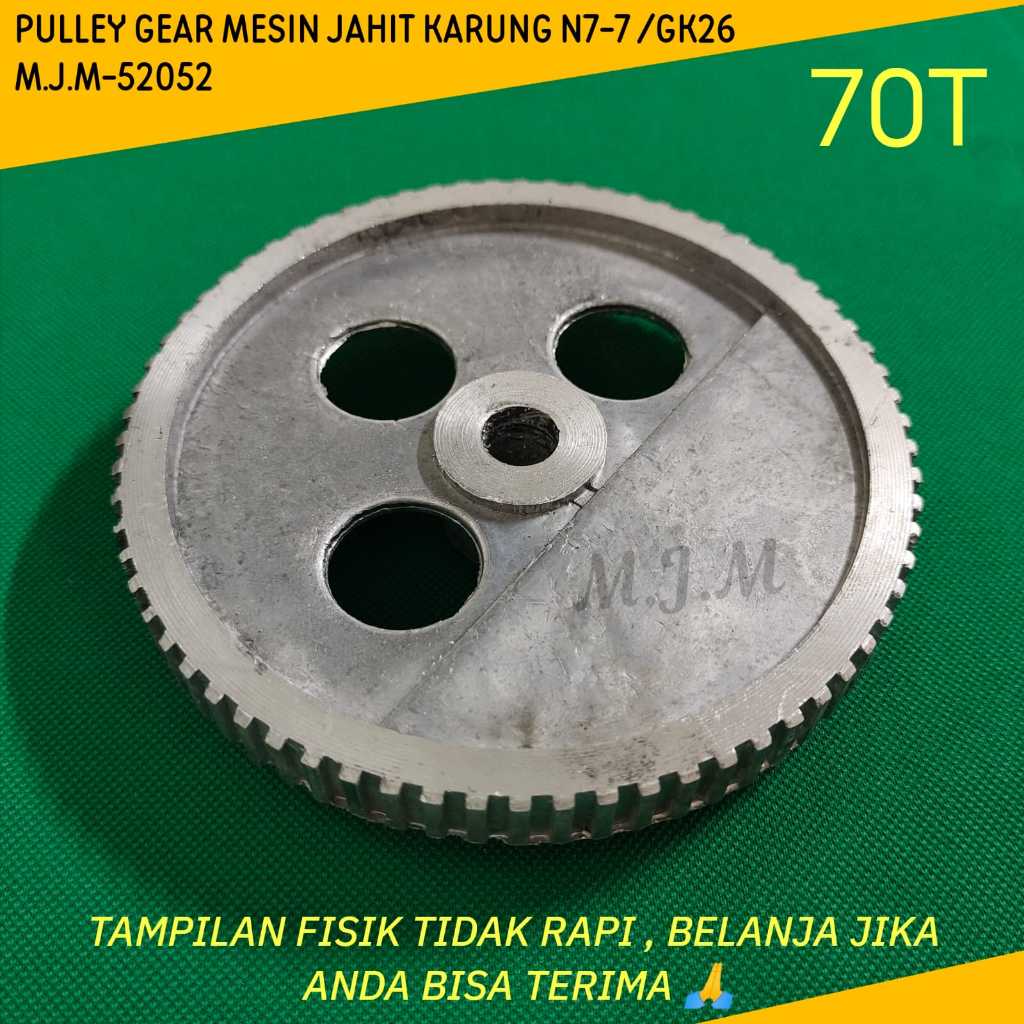 MESIN (LARGE 11CM 70T)) สายพานดึงสายพานหมุนเกียร์ขนาดใหญ่ GK26 NP-7 241092 / MISO-52052 GEAR WHEEL