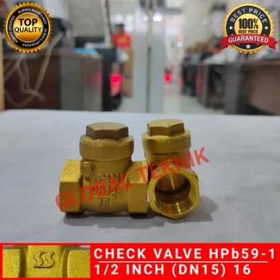 BRASS CHECK VALVE 1/2" เช็ควาล์วทองเหลือง 1/2 นิ้ว 1/2" นิ้ว