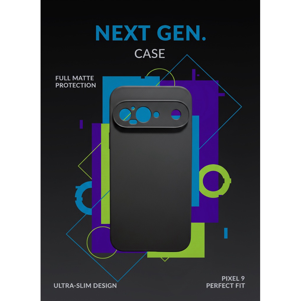 เคส Google Pixel 9 Matte Ultra Slim Premium - Softcase Pixel 9 Anti ลายนิ้วมือและการป้องกันกล้อง