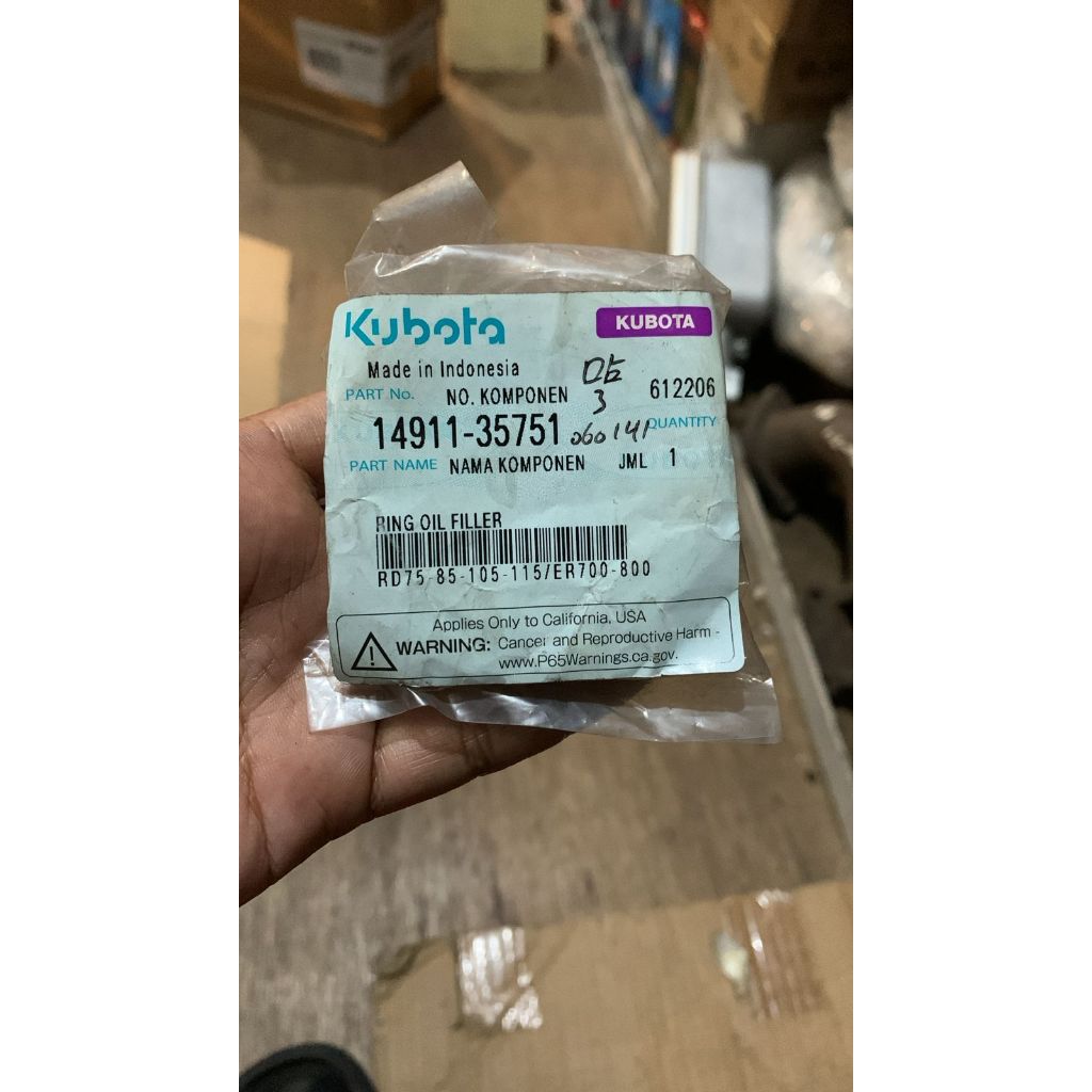 KUBOTA RING OIL FILLER RD 85 / RD75-105-110-15/ER700-800 14911-35751 ORIGINAL PART