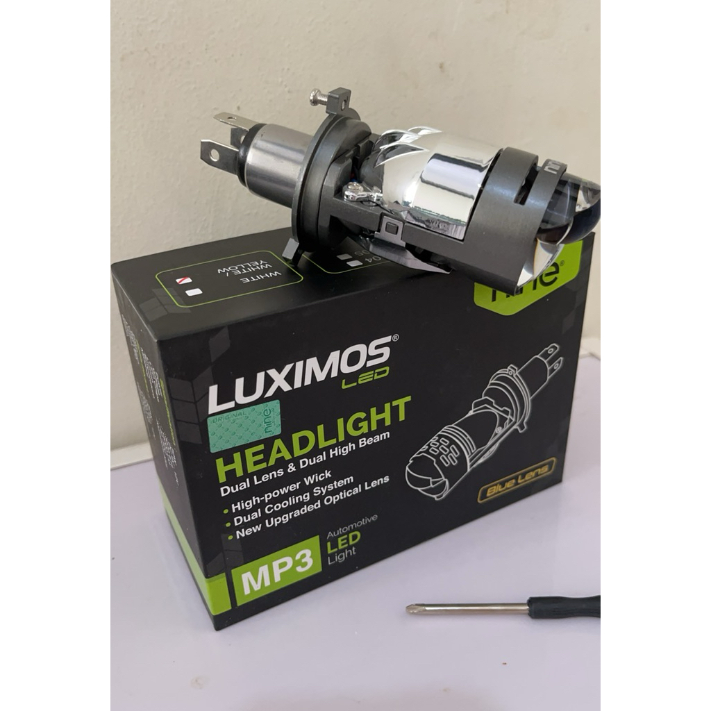 LUXIMOS ไฟหน้ามินิบิล 50W H4 PNP โปรเจคเตอร์ Super Bright โปรเจคเตอร์ MP3 - NINE