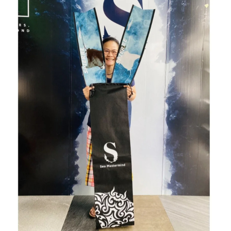 Manta Fin Sleeve Bag SEA CONCEPT Drawstring Longfins Bag