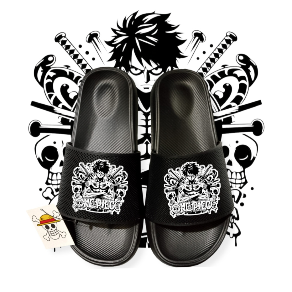 รองเท้าแตะยางสําหรับเด็ก Unisex Slip On Premium Onepiece Character Elastic Rubber Sole Size 28-40