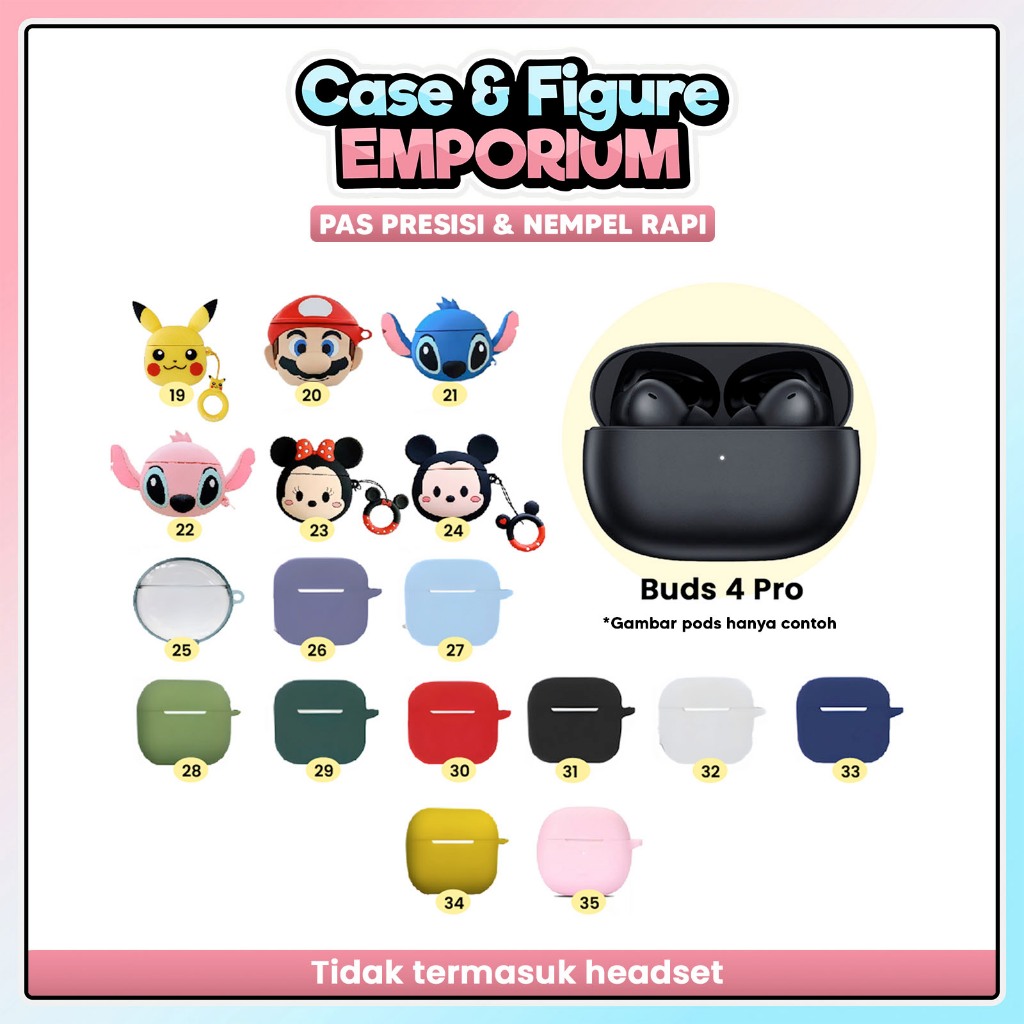 [RP] Redmi Buds 4 Pro Case Cover TWS Silicon Bening Polos Simple Clear