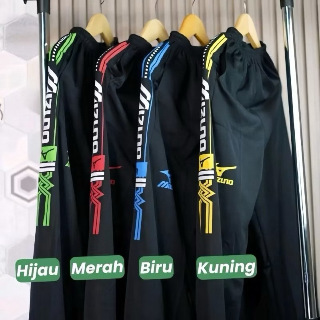 ราคาถูก!!! 100K รับ 7 ชิ้น Mizuno Sport กางเกงเทรนนิ่งยาว Unisex ผู้ชายผู้หญิงลําลอง