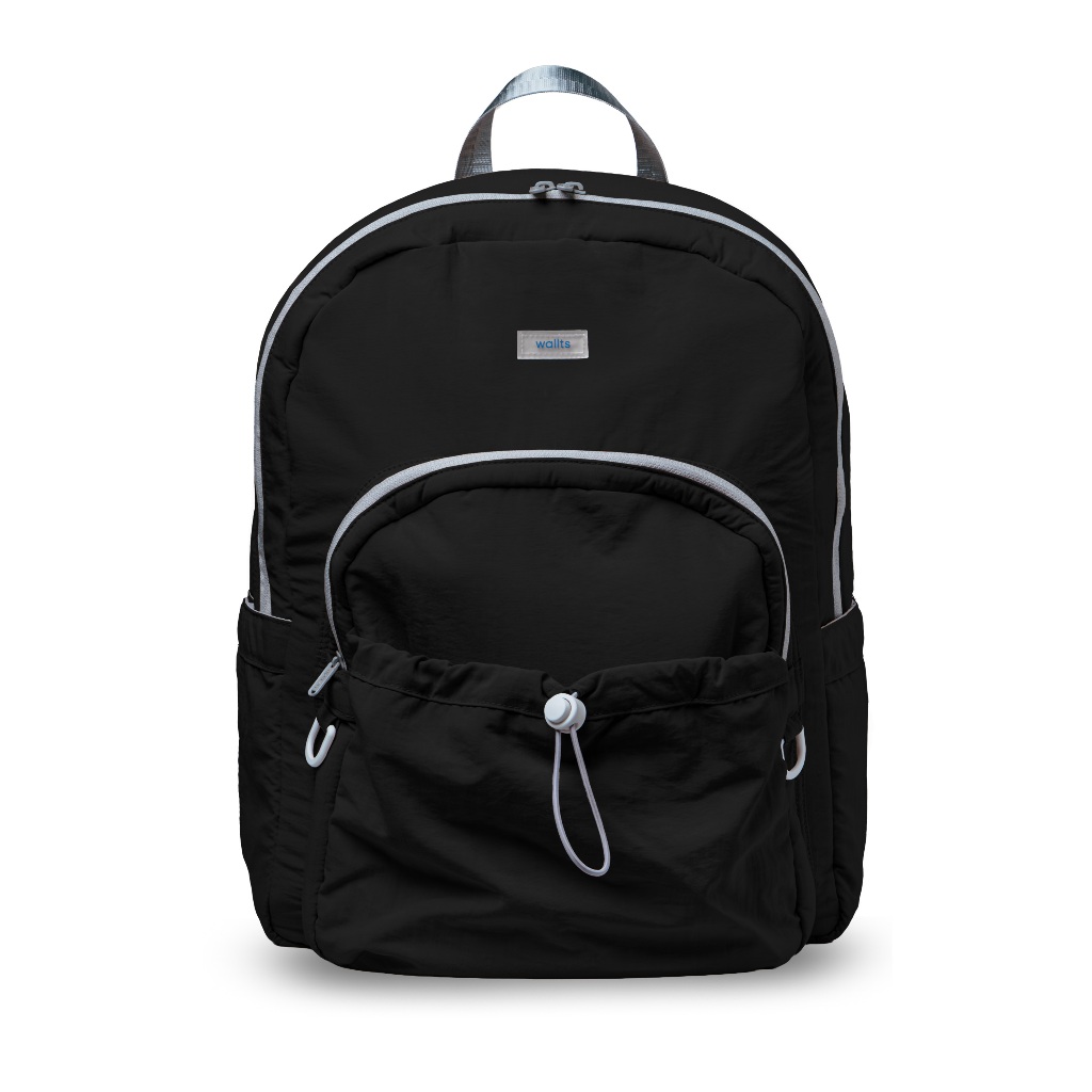 Wallts ELMO Black - กระเป๋าเป้สะพายหลังทํางาน กันน้ําสําหรับผู้ชายและผู้หญิง