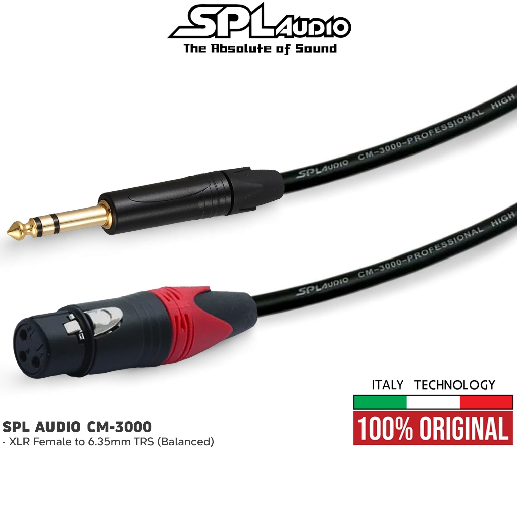 เอสพีแอล เสียง | SPLaudio XLR Female to 6.5 Trs Balanced Audio Cable - (SPL, GP, XLR FE - AKAI TRS)