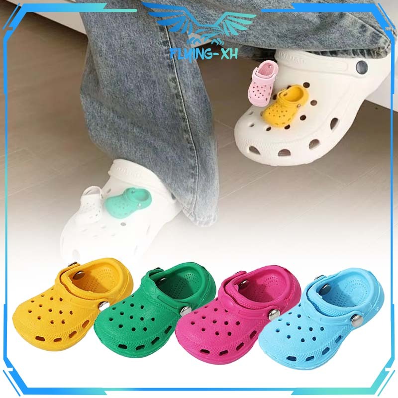 Jibitz Crocs รองเท้าแตะ 3 ชิ้น Crocs Sandal Pins Baim รองเท้าแตะสติกเกอร์ตกแต่งสําหรับ Crocs รองเท้า