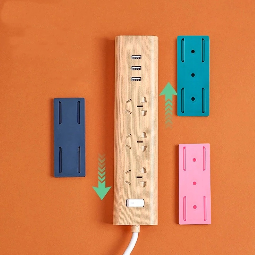 GANTUNGAN TS - ซ็อกเก็ตผู้ถือ Fixator Wall Mount Holder Wall Socket อเนกประสงค์ Tv Ac Remote Hook เครื่องมือ