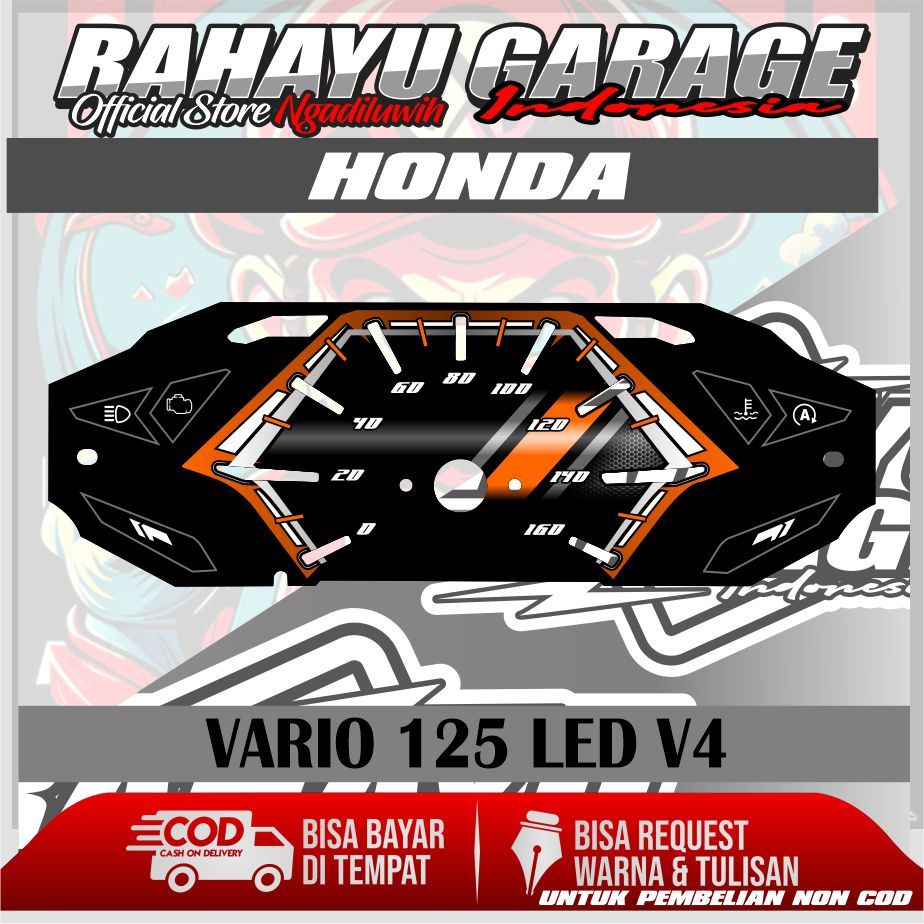 บอร์ด SPEEDO แบบกําหนดเอง HONDA VARIO 125 LED V4